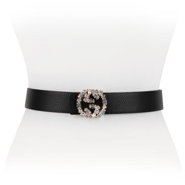 Women's Designer Pearl Clasp Stretch Belt