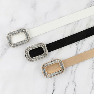 crystal buckle belt