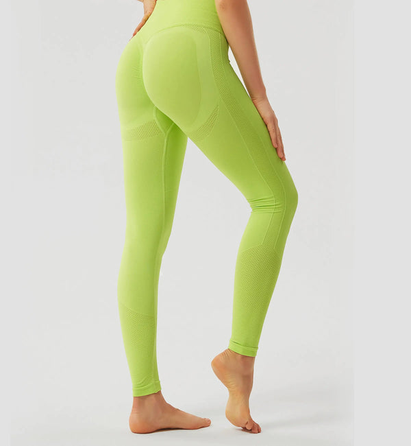 Butt Lifting Seamless Ribbed Leggings – Gymsweaty