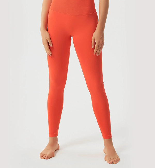 Super bloom seamless butt lifting leggings - ORANGE GERBERA – Metanoia The  Label