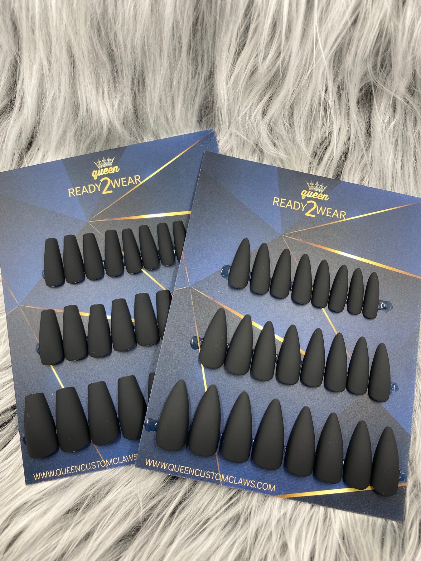 Ready2Wear | Lush Leather : matté Press-on nails – Queen Custom Claws