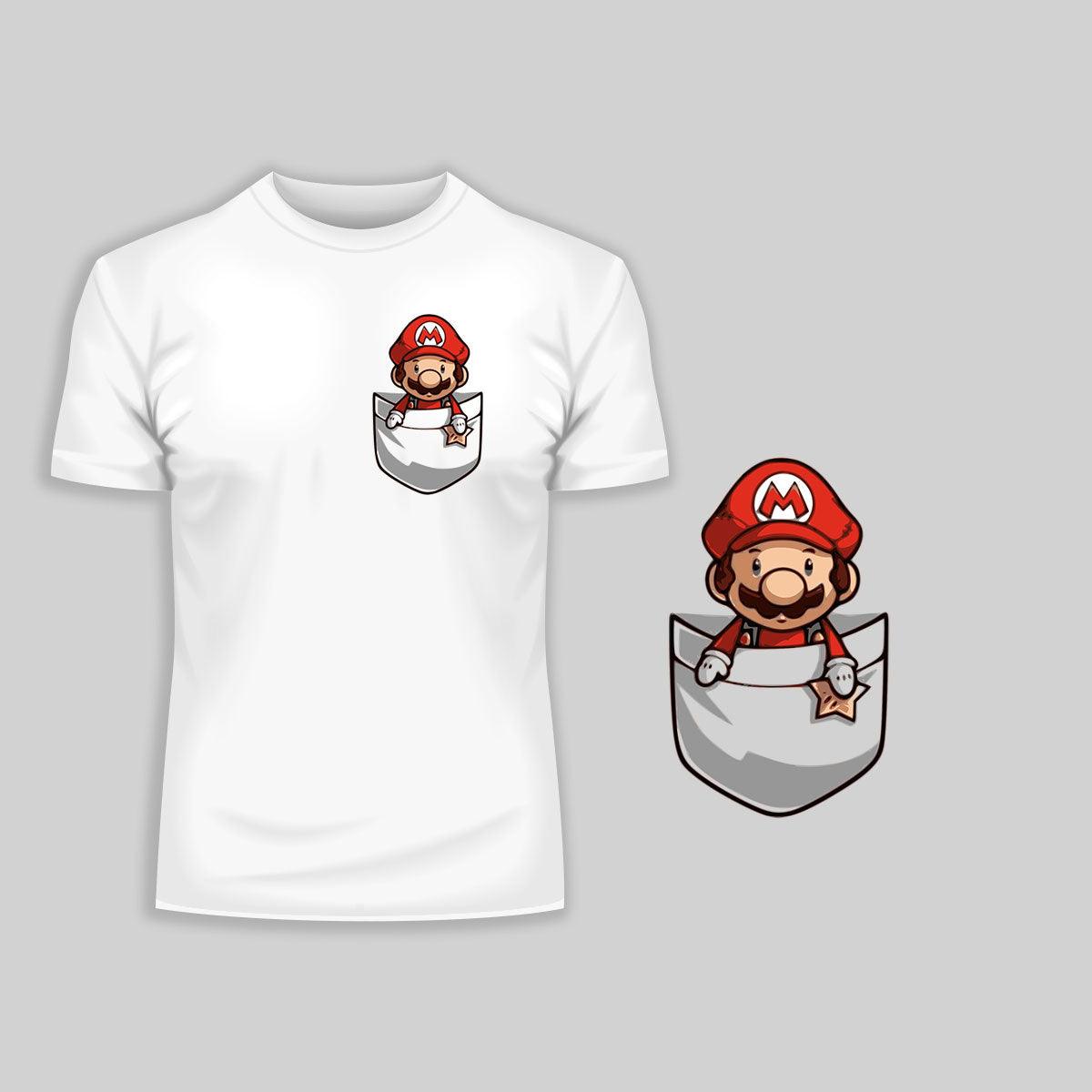 KuziTees Super Mario Retro Gaming T-shirt for Old Fashion Mind Unisex Tee