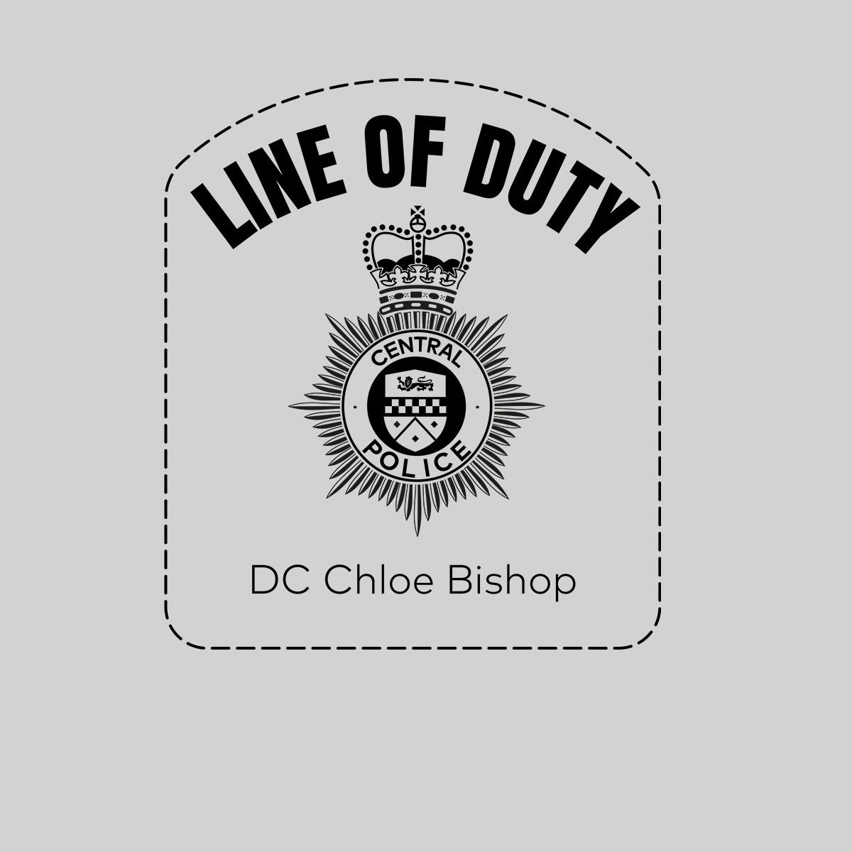 Line Of Duty Dc Chloe Bishop Mens Printed Bbc Tv Series 6 T Shirt Inspired By Police Logo 1026