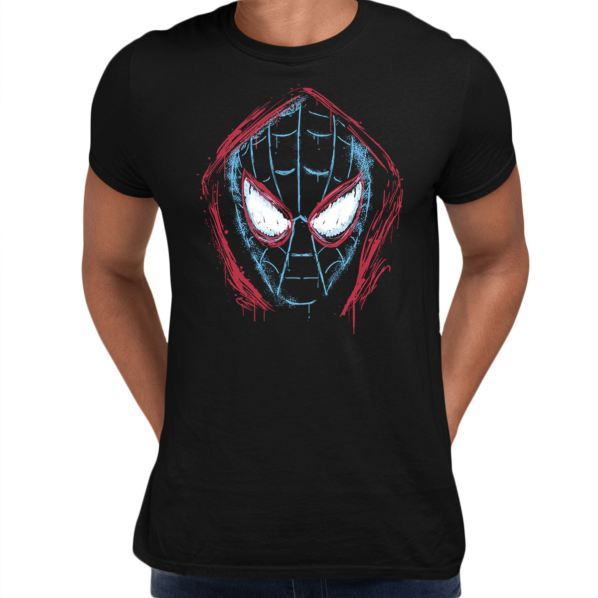 Marvel Spider-Man Into The Graffiti Verse Black T-shirt Gift For Spider Man  Fan | Kuzi Tees