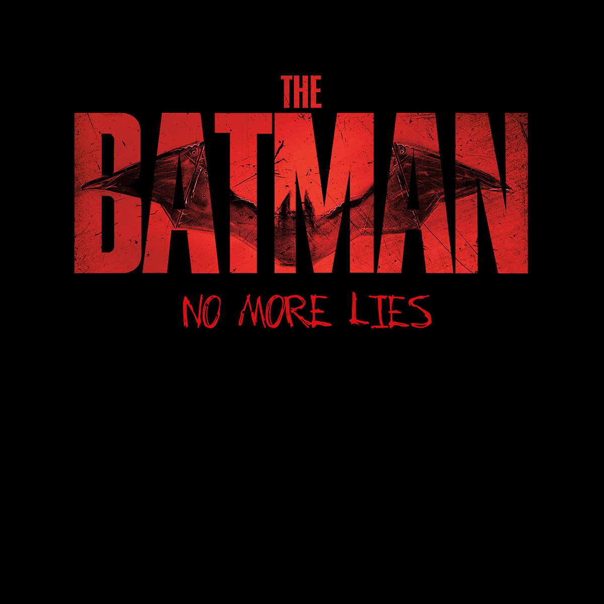 The Batman No More Lies Logo Movie T-shirt Batmobile Joker Riddler