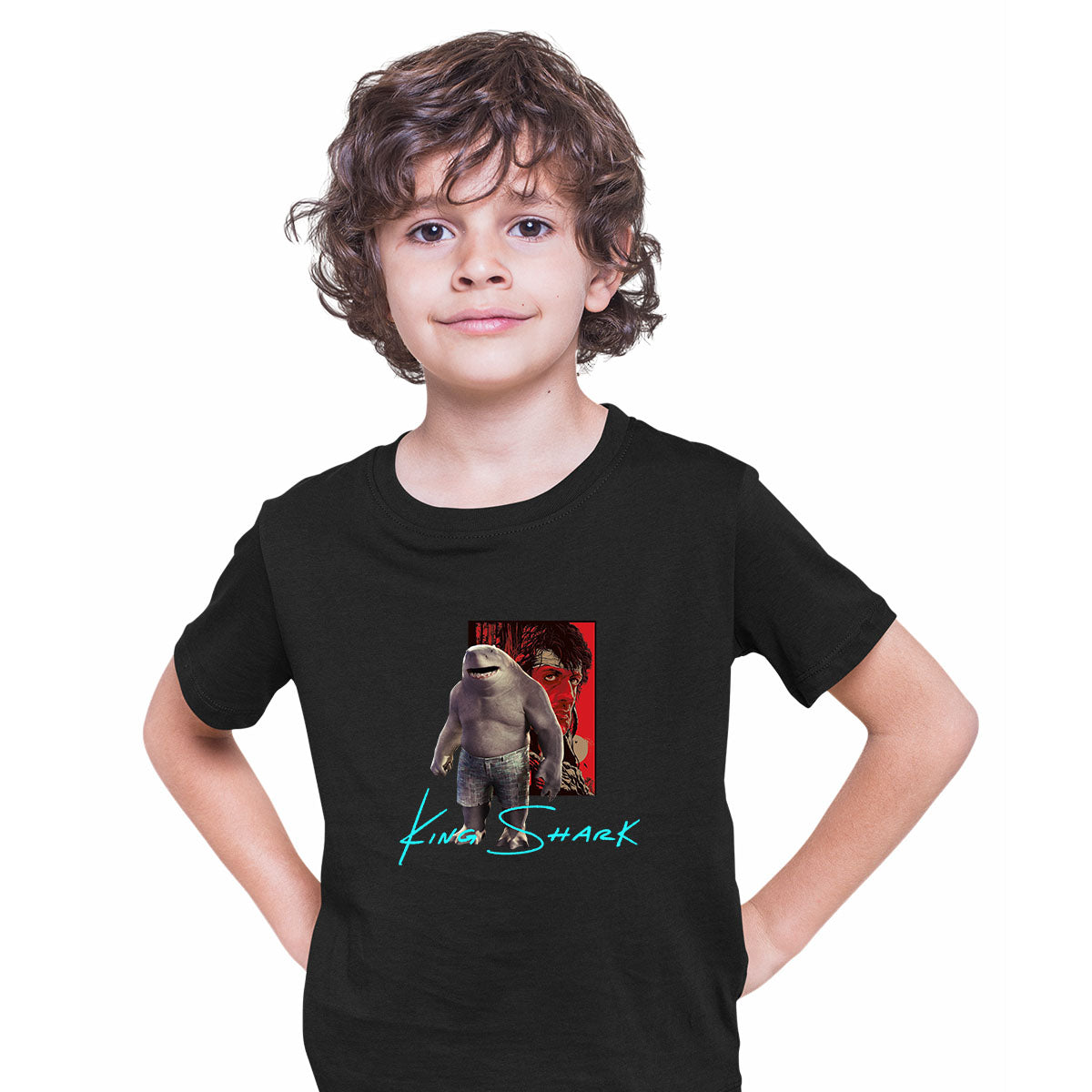 Sylvester Stallone Rambo King Shark Funny Movie T-shirt for Kids