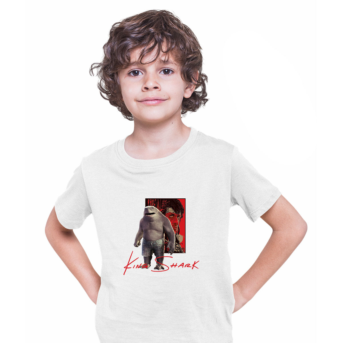 Sylvester Stallone Rambo King Shark Funny Movie T-shirt for Kids