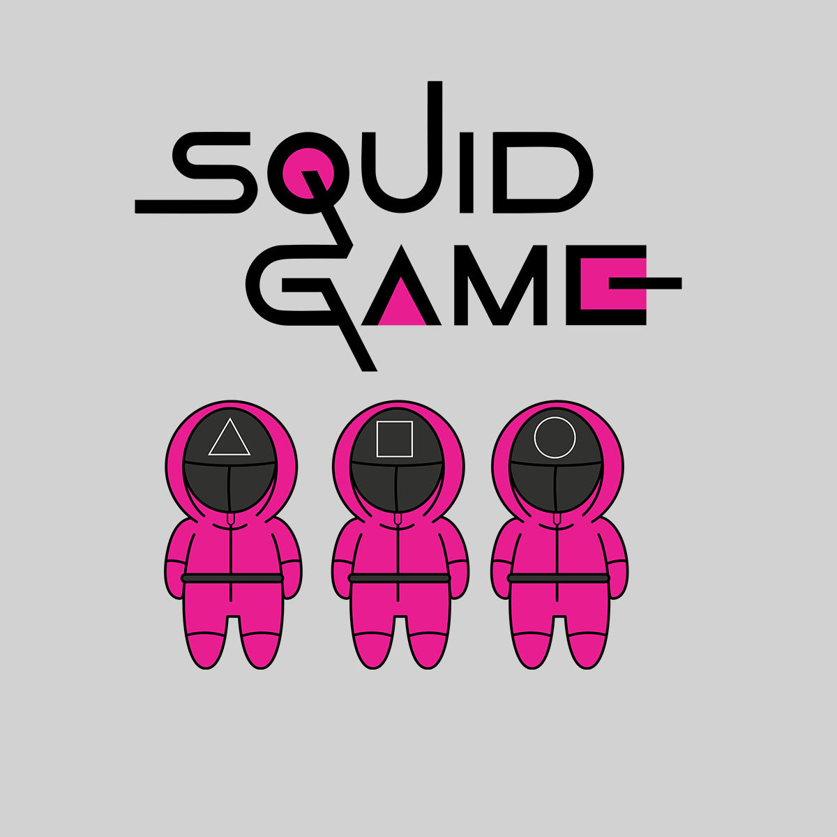 Squid Game Symbols Inspired Puzzle Logo Netflix\'s Newest Drama ...