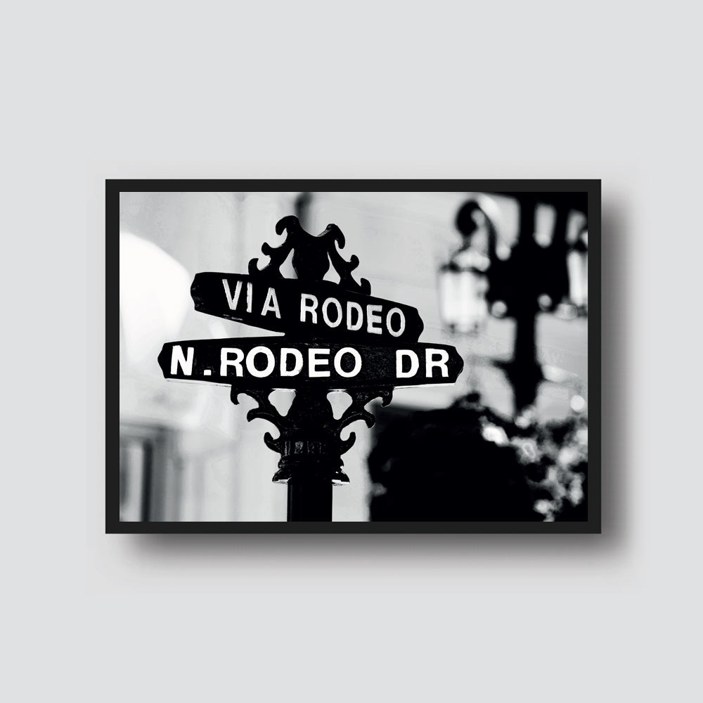 RODEO DRIVE SIGN PRINT