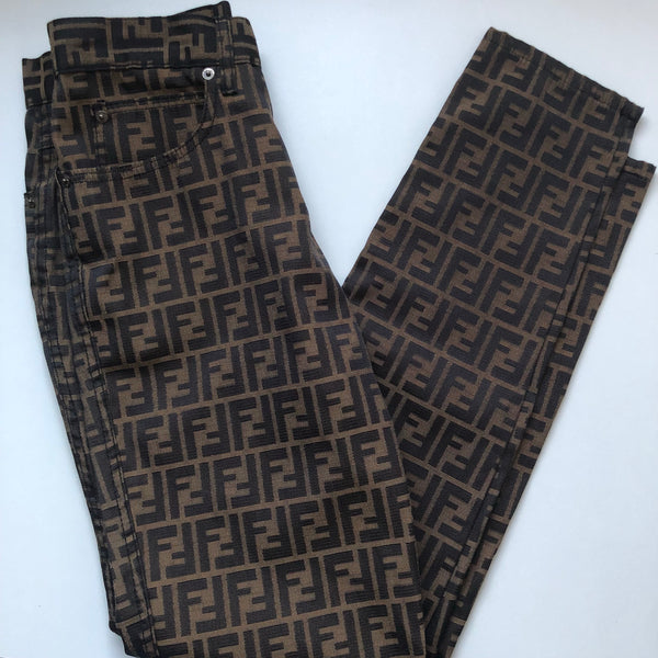 Fendi Zucca Monogram Pattern trousers 