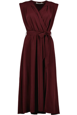 Aeries Wrap Dress - Bordeaux - Talulah Belle