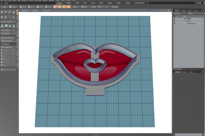 Lips Cutter STL File