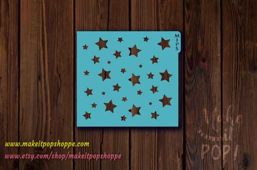 Stars Pattern (random) Stencil – Make It Pop Shoppe