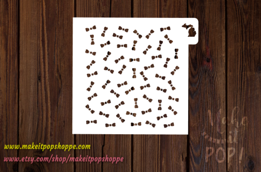 Bow Tie Pattern Stencil