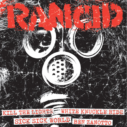 Rancid - Kill The Lights + White Knuckle Ride / Sick Sick World + Ben Zanotto Black Vinyl 7"