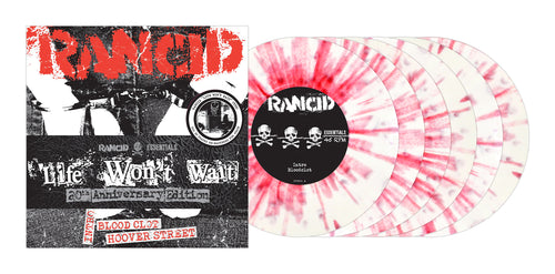 Rancid - Life Won't Wait White W/ Red Splatter Vinyl 6X 7" Vinyl