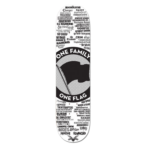 Pirates Press Records - One Family One Flag - Skateboard Deck