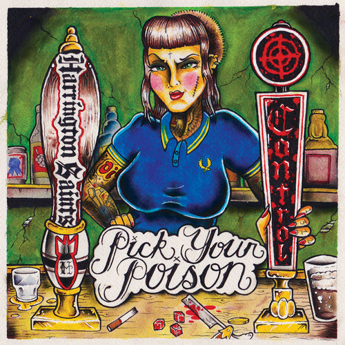 Harrington Saints / Control - Pick Your Poison Split Red Vinyl 7"