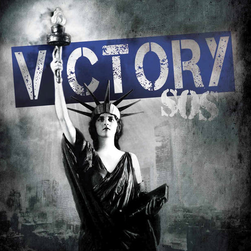 Victory - SOS Blue W/ White, Silver & Black Splatter Vinyl LP