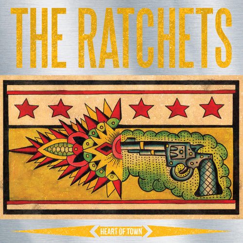The Ratchets - Heart of Town 12" EP Swamp Green W/ Red & Mustard Twist Vinyl LP