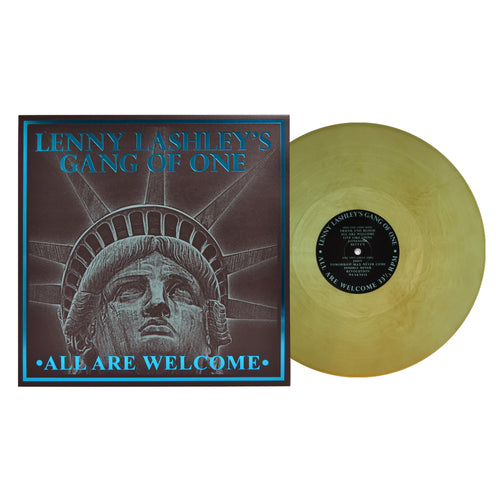 Lenny Lashley's Gang of One - All Are Welcome Cokebottle Green/Gold Galaxy Vinyl LP