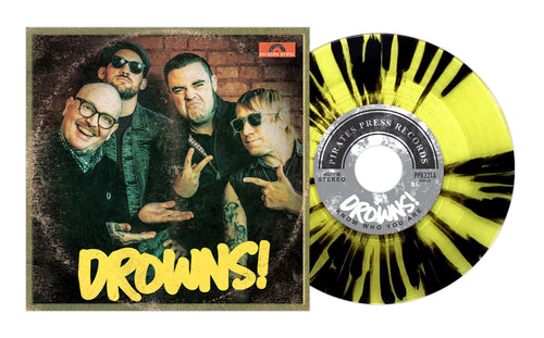 The Drowns - Know Who You Are Yellow W/ Black Splatter Vinyl 7"