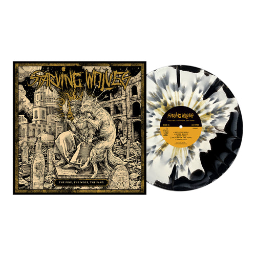 Starving Wolves - The Fire, The Wolf, The Fang - Black & Bone Asidebside W/ Gold Splatter - Vinyl