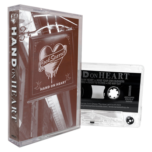 Cock Sparrer - Hand On Heart - Clear W/ Black Liner - Cassette