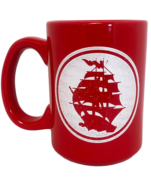 Pirates Press - Circle Logo - Red Mug - Coffee