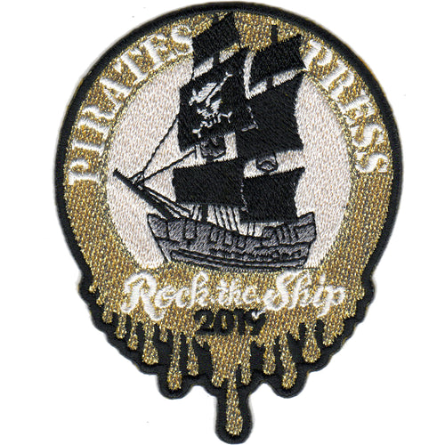 Pirates Press 15th Anniversary - Rock The Ship Ring - Patch - Embroidered - 3"