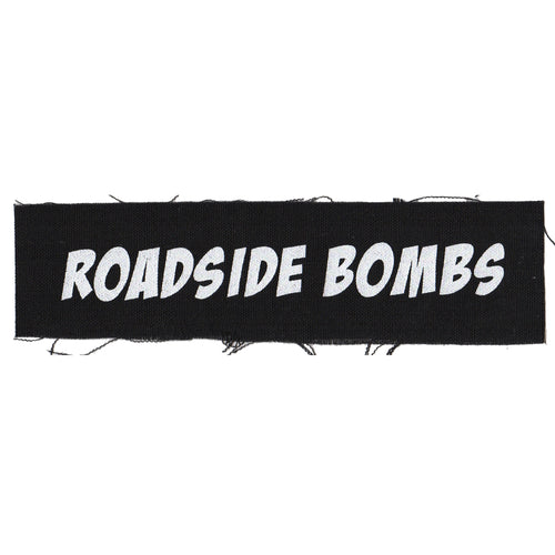 Roadside Bombs - Text Logo - Black - Patch - Cloth - Screenprinted - 8" x 3"