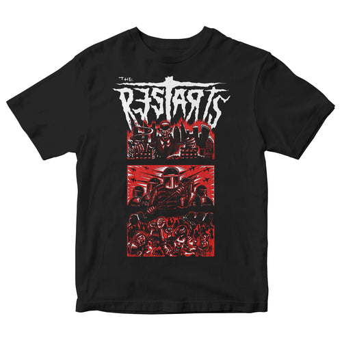The Restarts - EP Cover - Black - T-shirt