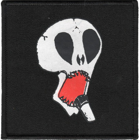 Subhumans - Skull Logo - Screenprinted Patch - 4" x 4"