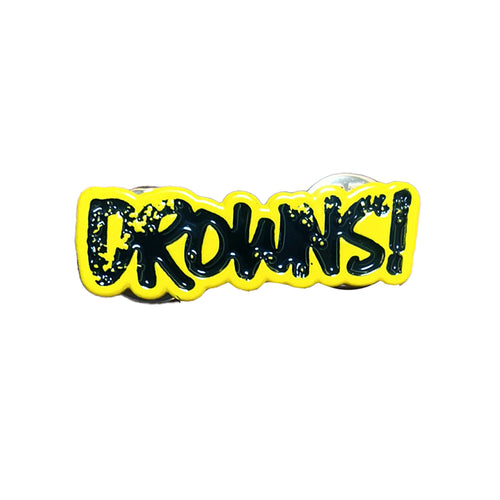 The Drowns - Black On Yellow Enamel 1.25" Pin