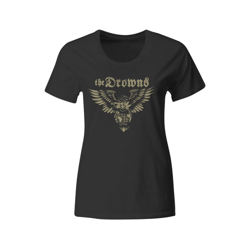 The Drowns - Eagle Logo Gold On Black - T-shirt - Fitted