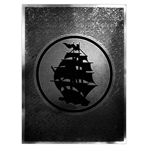 Pirates Press - Circle Logo - Silver Foil - Screenprinted Poster W/  Tube