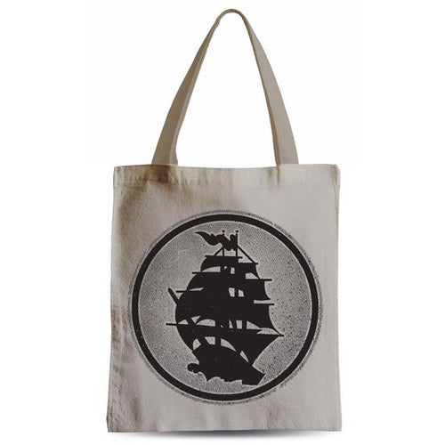 Pirates Press - Circle Logo - Natural Tote Bag