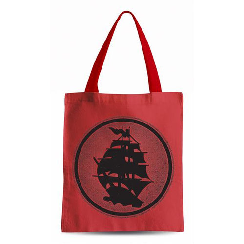 Pirates Press - Circle Logo - Red Tote Bag