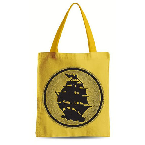 Pirates Press - Circle Logo - Gold Tote Bag