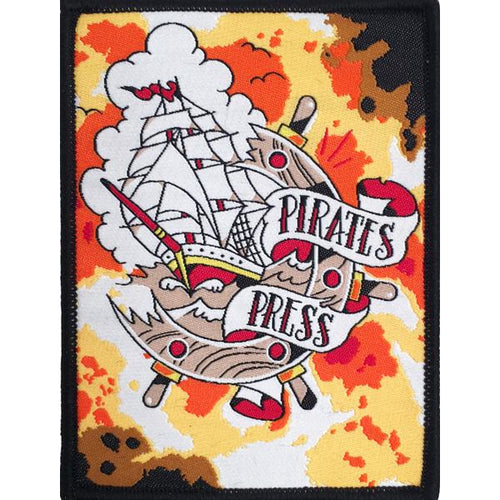 Pirates Press - Full Color Tattoo Ship - Patch - Woven - 3" x 4"
