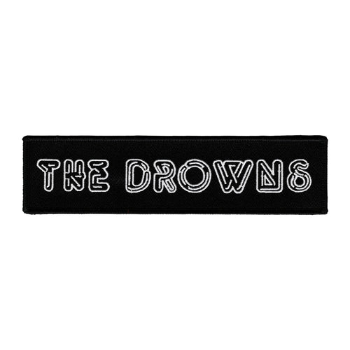 The Drowns - Neon Logo - Black - Patch - Embroidered - 7” wide