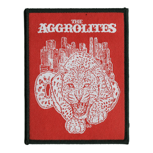 The Aggrolites - Aggrocat 3" x 4" Red - Woven Patch