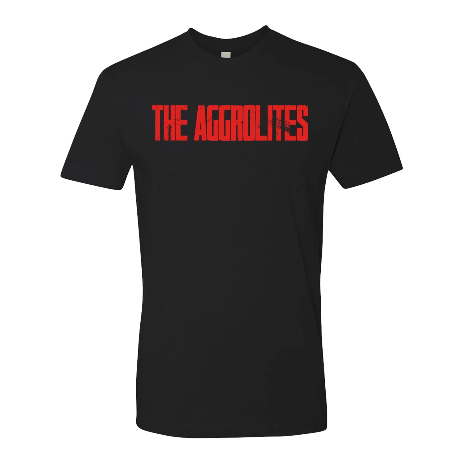 The Aggrolites - Red Text Logo - Black - T-Shirt - Pirates Press Records product image