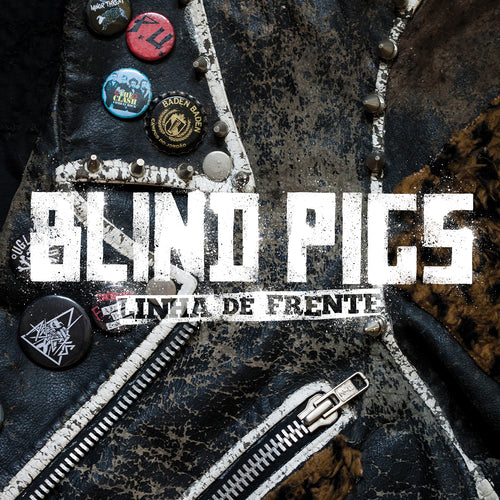 Blind Pigs - Linha De Frente Black, White & Silver Vertical Striped Vinyl 10"