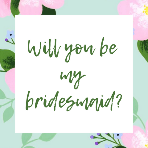 Moon and Lola Will You Be My Bridesmaid Printable Card