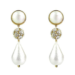 Moon and Lola Luna Rhinestone Teardrop Earrings