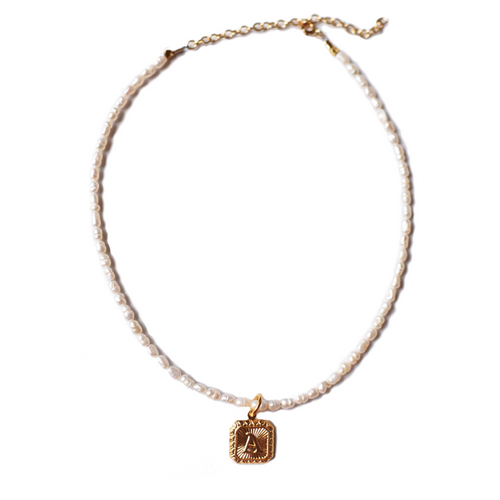 Venice Palmer Charm Pearl Choker