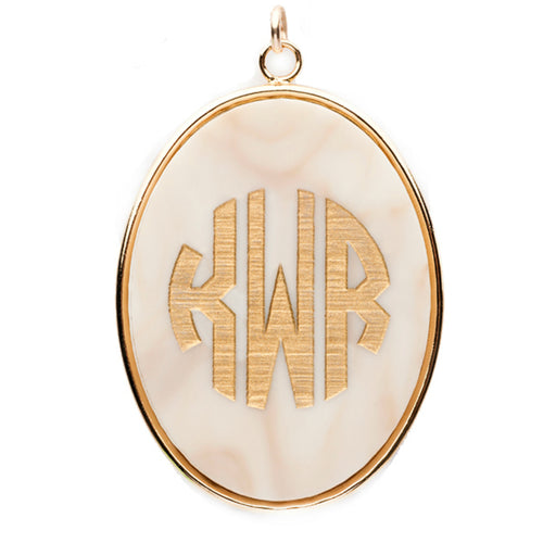 I found this at #edwardterrylandscape! - Vineyard Oval Monogram Pendant 