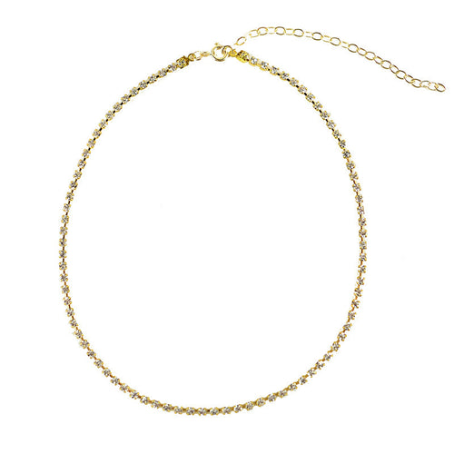 I found this at #edwardterrylandscape! - Rhinestone Chain Choker