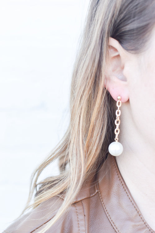 Lucca Pearl Drop Earrings